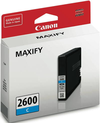 Canon PGI2600C Cyan Genuine Ink Cartridge 700 Print