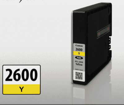 Canon PGI2600Y Yellow Genuine Ink Cartridge 700 Print
