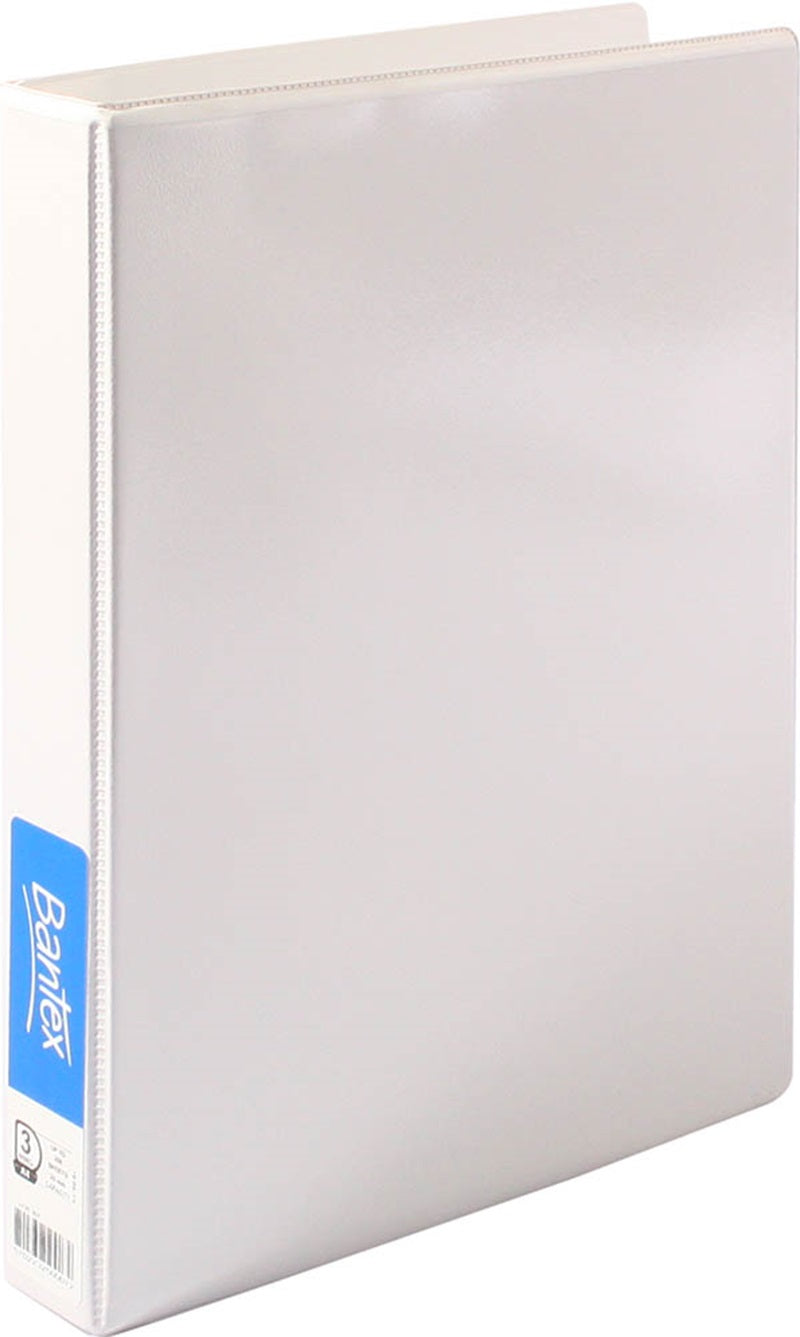 Bantex Insert Binder A4 3 D-RING 25mm White