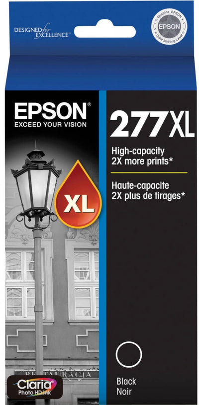 Genuine Epson 277XL C13T278192 Black Ink Cartridges 500 Prints