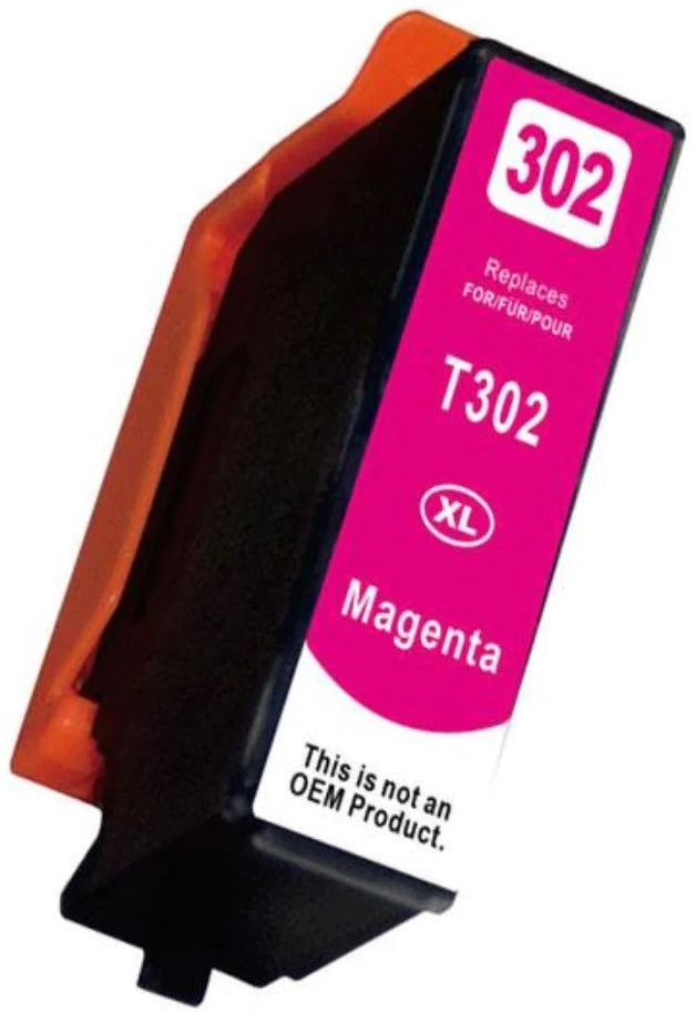 Compatible Epson 302XL Magenta Ink Cartridge 550 Print
