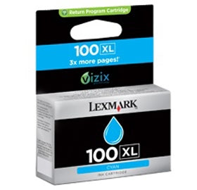 Lexmark #100 14N1069AAN High Yield Cyan Toner Cartridge 600 Yield (Genuine)