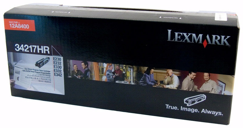 Lexmark 34217HR Black Genuine Toner Cartridge 2,500 Yield