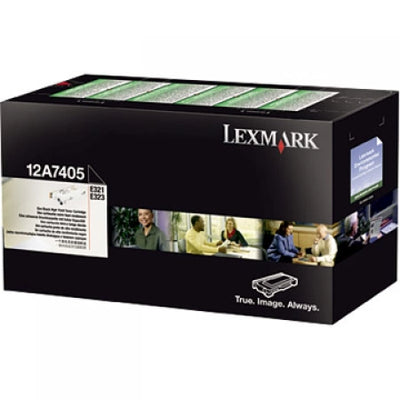 Lexmark E321 E323 Prebate Toner Cartridge 12A7405 6,000 Yield (Genuine)
