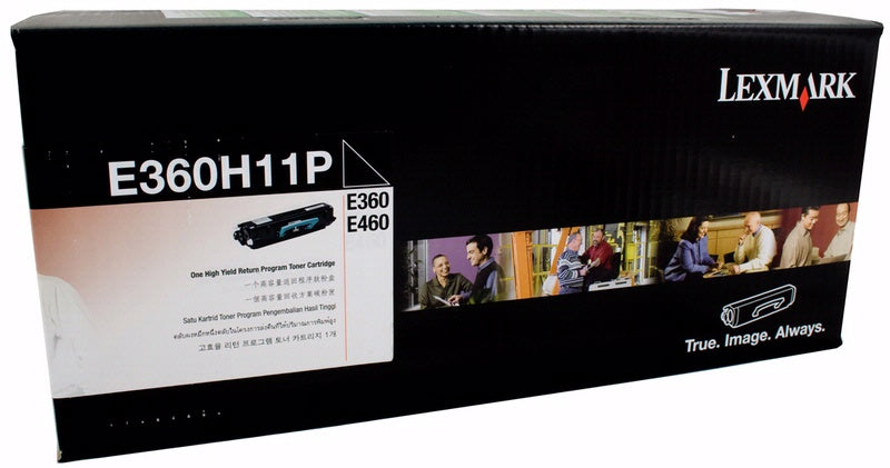 Lexmark E360H11P Black Genuine Toner Cartridge 9K Print Yield