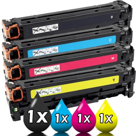4 Pack HP 312X 312A compatible Toner Cartridges CF380X-CF383A [1BK+1C+1M+1Y]