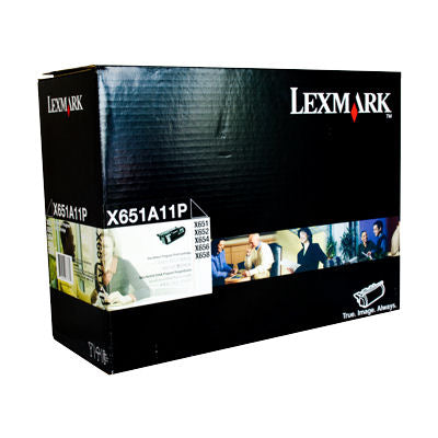 Lexmark X651A11P Black Genuine Toner Cartridge 7K Print Yield