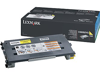 Lexmark C500S2YG Yellow Genuine Toner Cartridge 1,500 Yield