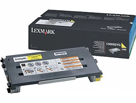 Lexmark C500S2YG Yellow Genuine Toner Cartridge 1,500 Yield