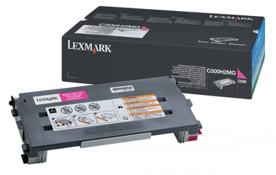 Lexmark C500H2MG Magenta Genuine Toner Cartridge 3,000 Yield