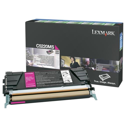 Lexmark C5220MS Magenta Genuine Toner Cartridge 3,000 Yield