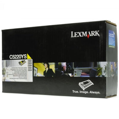 Lexmark C5220YS Yellow Genuine Toner Cartridge 3,000 Yield