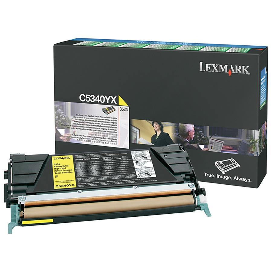 Lexmark C5340YX Yellow Genuine Toner Cartridge 7K Print Yield