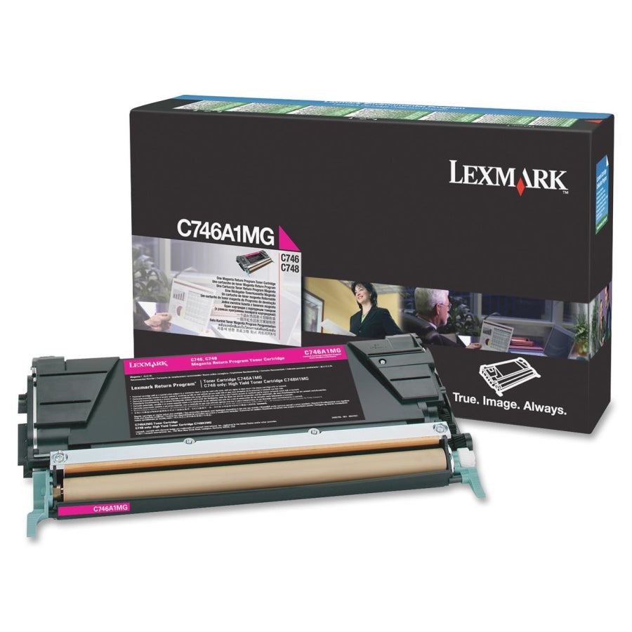 Lexmark C746A1MG Magenta Genuine Toner Cartridge 7K Print Yield