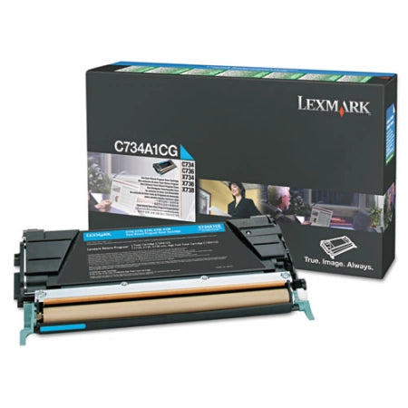 Lexmark C748 C748H1CG Cyan Genuine Toner Cartridge 10K Print Yield