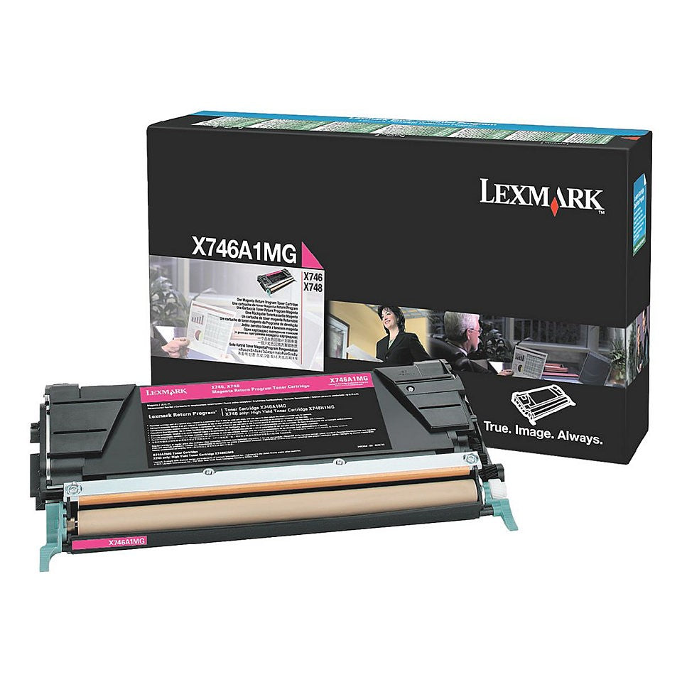 Genuine Lexmark X746A1MG Magenta Toner Cartidge 7K Print Yield