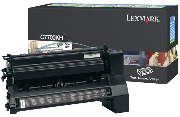 Lexmark C7700KH Black Genuine Toner Cartidge 10K Print Yield