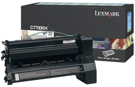 Lexmark C7700KH Black Genuine Toner Cartidge 10K Print Yield