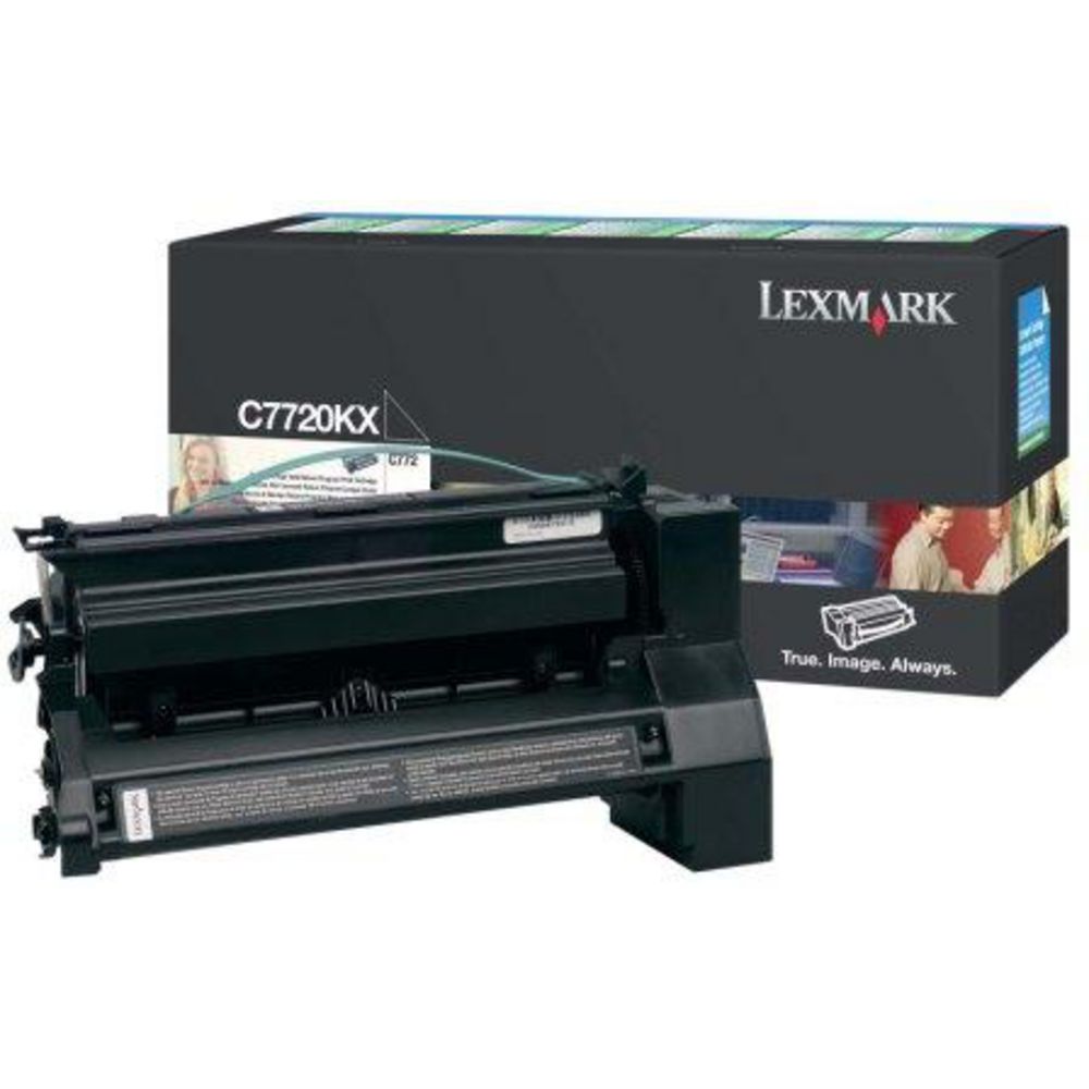 Lexmark C772 X772 C7720KX Black Genuine Extra High Yield Toner Cartridge 15,000 Yield
