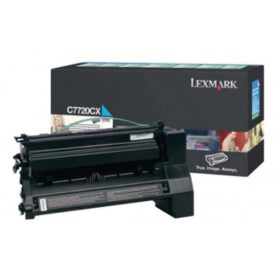 Lexmark C772 X772 C7720CX Cyan Genuine Extra High Yield Toner Cartridge 15,000 Yield