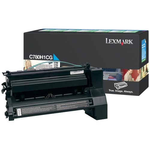 Lexmark C780H1CG Cyan Genuine Toner Cartridge 10K Print Yield