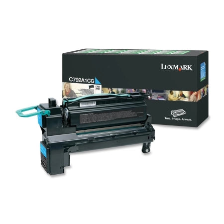 Lexmark C792 X792 C792A1CG Cyan Genuine Toner Cartridge 6,000 Yield