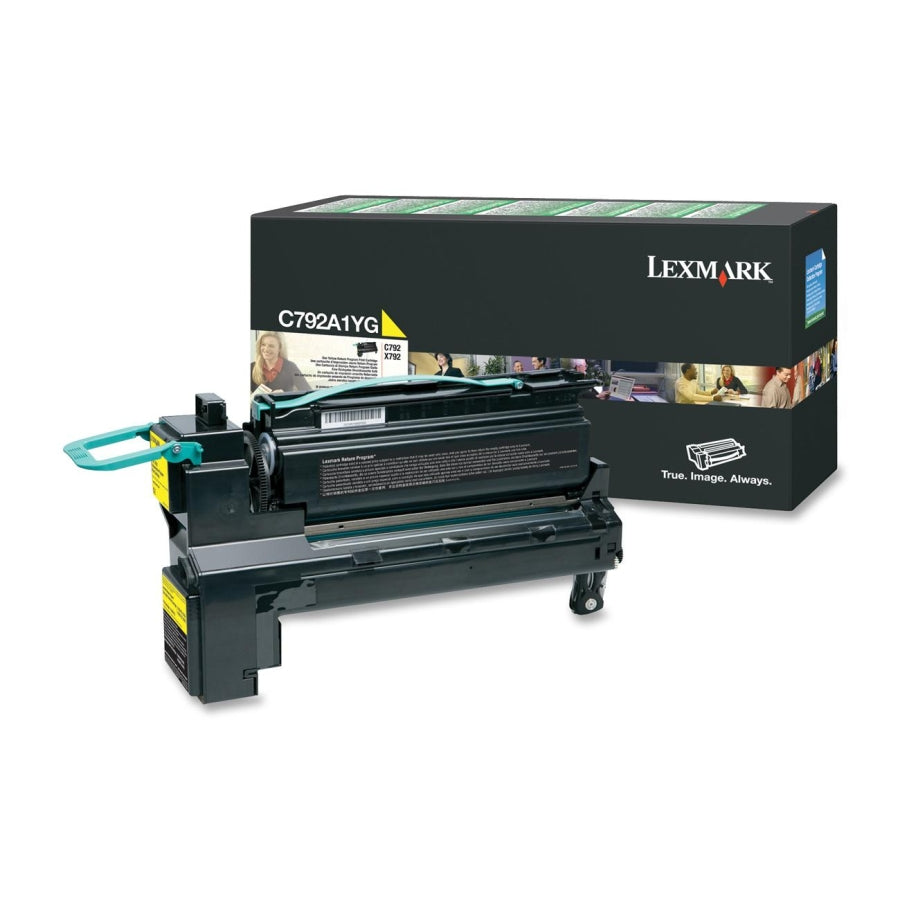 Lexmark C792 X792 C792A1YG Yellow Genuine Toner Cartridge 6,000 Yield