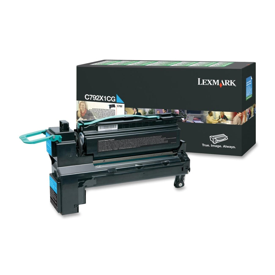 Genuine Lexmark C792 C792X1CG Cyan Toner Cartridge 20000 Page