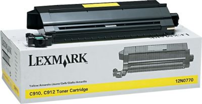 Lexmark 12N0770 Genuine Yellow Toner Cartridge 14K Print Yield