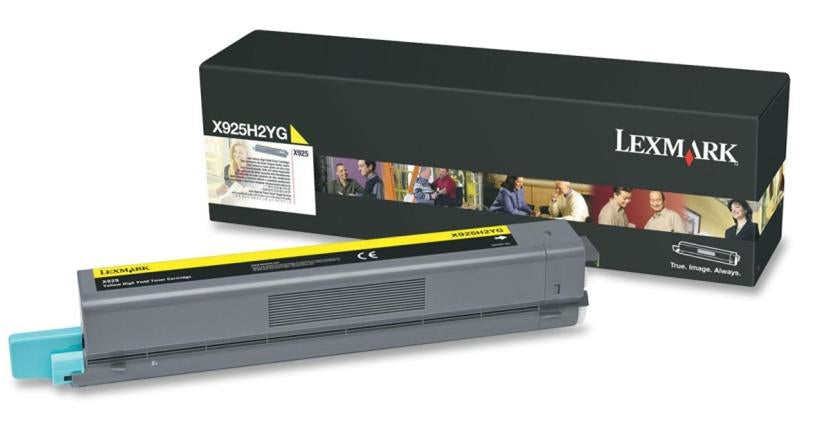 Lexmark X925H2YG Yellow Genuine High Yield Toner Cartridge 7.5K Print Yield