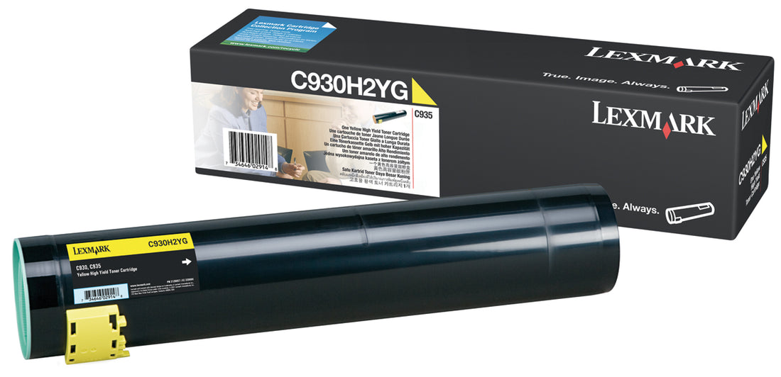 Lexmark C935 C930H2YG Yellow Genuine Toner Cartridge 24K Print Yield