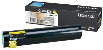 Lexmark C935 C930H2YG Yellow Genuine Toner Cartridge 24K Print Yield