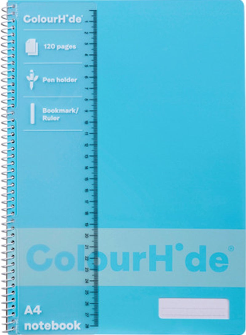 ColourHide Notebook 120PG A4 Sky Blue