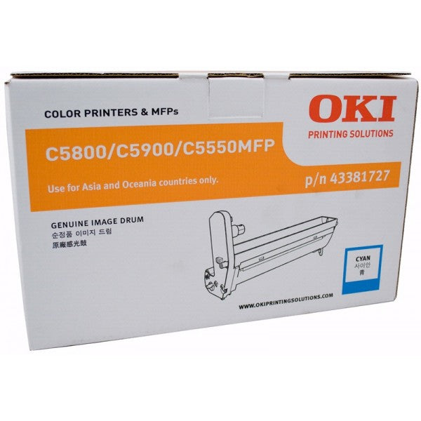 Genuine OKI C5800 43381727 Cyan Drum Unit 20,000 Print