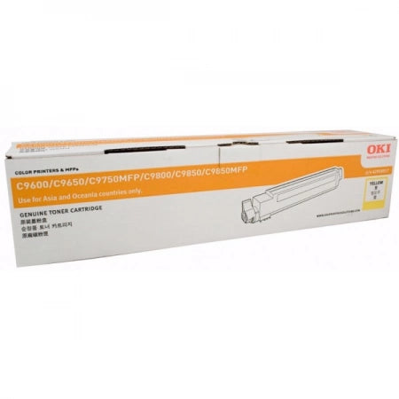 Genuine OKI C9600 42918917 Yellow Toner Cartridge 15,000 Prints