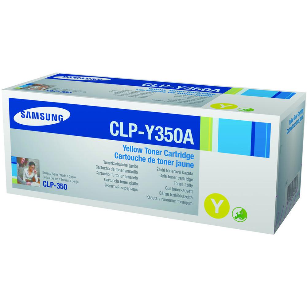 Samsung CLP350N CLPY350A Yellow Genuine Toner Cartridge 2,000 Print
