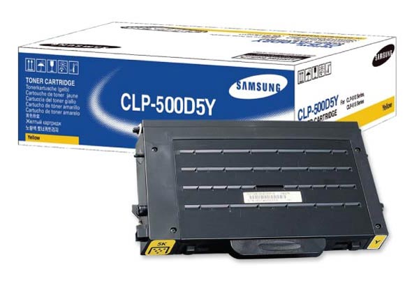 Genuine Samsung CLP550N CLP500D5Y Yellow Toner Cartridge 5,000 Print