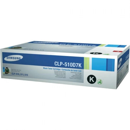 Samsung CLP510N CLP515 CLP510D7K Black Genuine Toner Cartridge 7,000 Prints