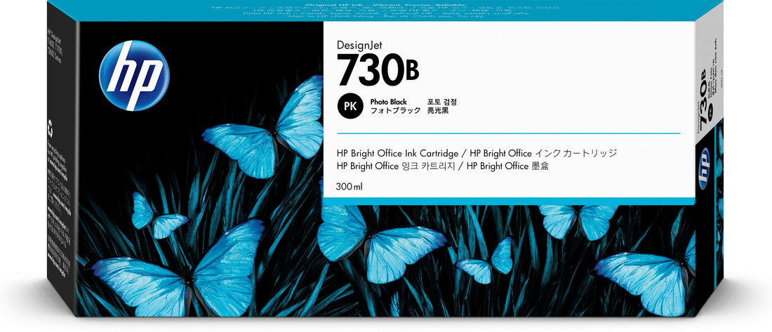 Genuine HP 730b P2V73A DesignJet Photo Black Ink Cartridge 300m
