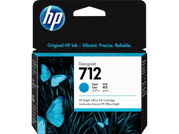 Genuine HP 712 Cyan DesignJet Ink Cartridge 29m