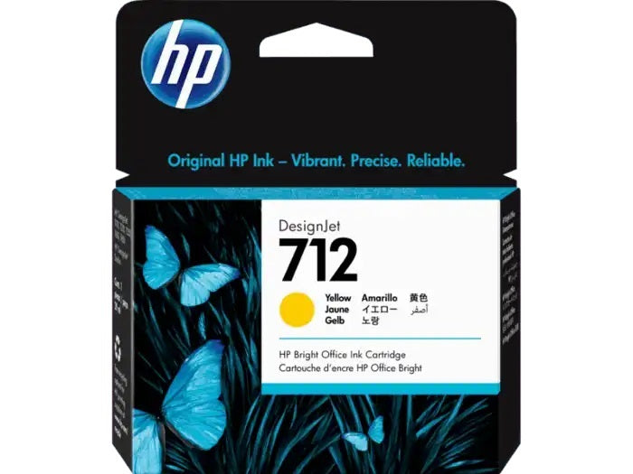 Genuine HP 712 Yellow DesignJet Ink Cartridge 29m