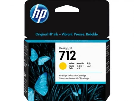 Genuine HP 712 Yellow DesignJet Ink Cartridge 29ml