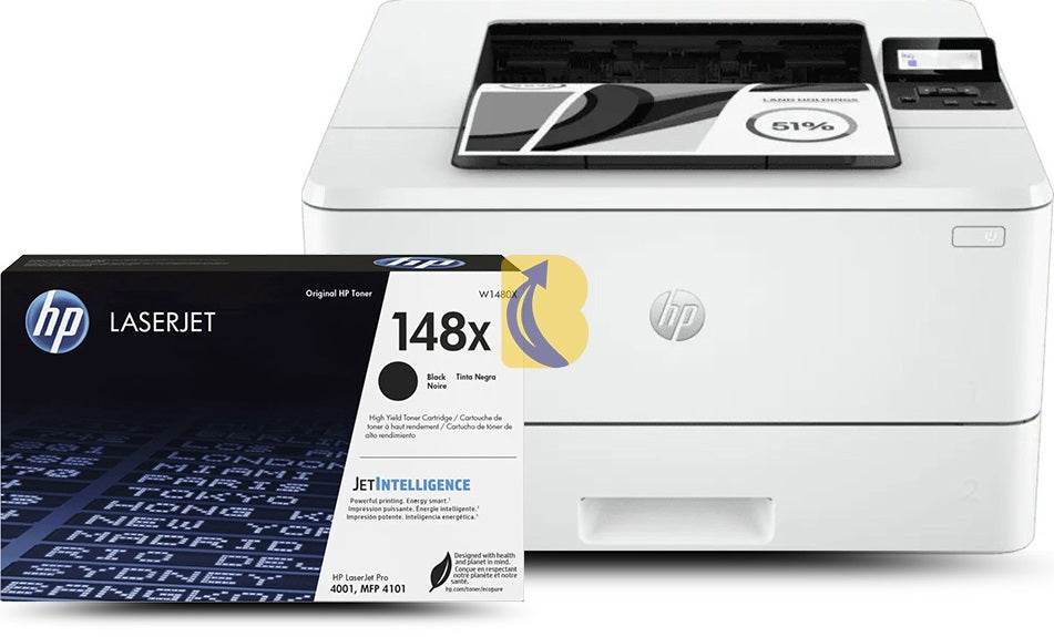 HP LaserJet Pro 4001dw A4 Mono Laser Printer + Toner Bundle