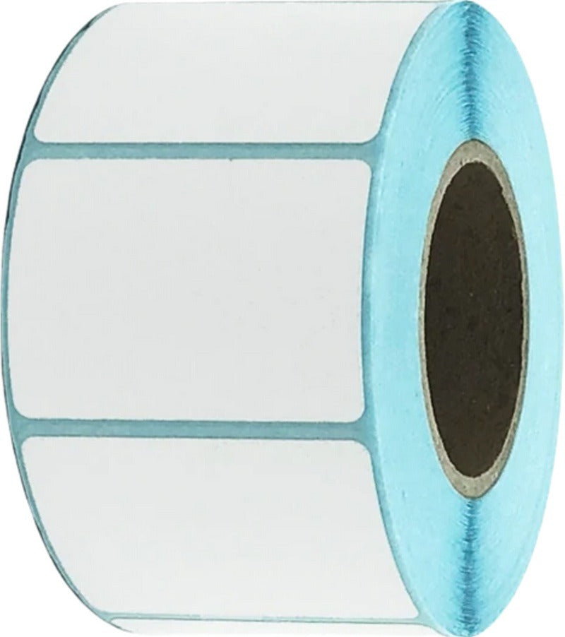 40mm x 30mm Thermal Transfer Labels Gloss Permanent Adhesive - 2500/Roll - 25mm core - Suitable Zebra