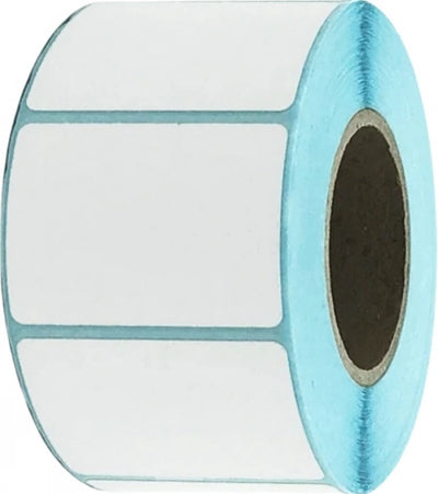 40mm x 30mm Thermal Transfer Labels Gloss Permanent Adhesive - 2500/Roll - 25mm core - Suitable Zebra