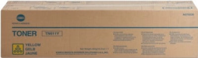 Konica Minolta TN411Y A070230 Genuine Yellow Toner Cartridge 27K Print Yield