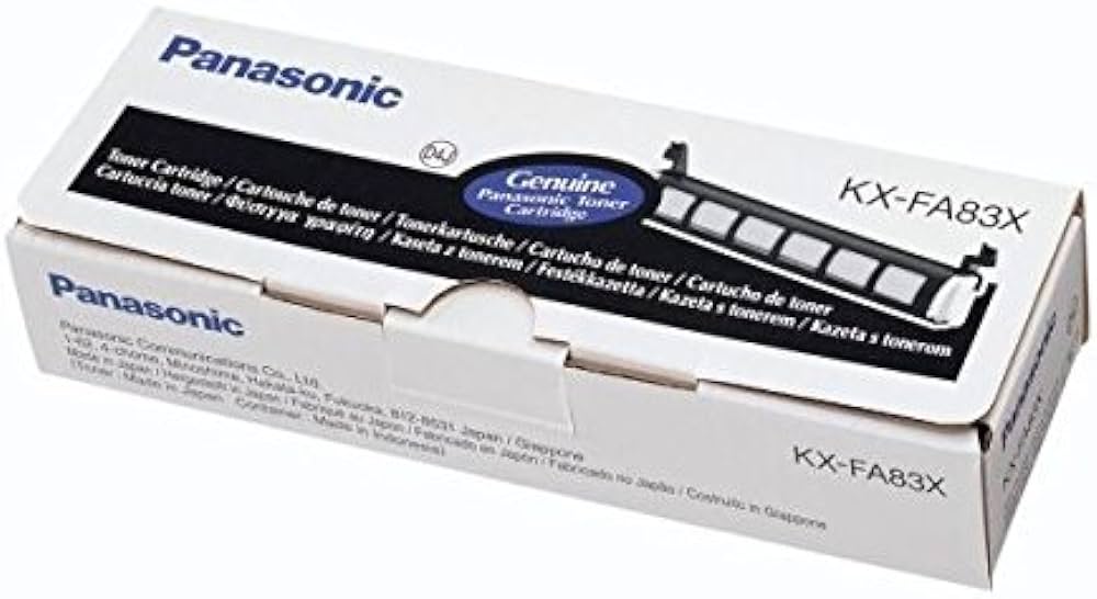 Genuine Panasonic KX-FA83E Black Toner Cartridge