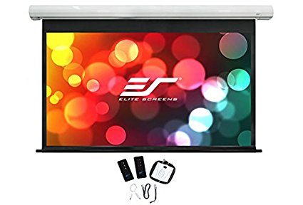 120" MOTORISED 16:10 PROJECTOR SCREEN  IR & RF CONTROL  WHITE 12V TRIGGER & SWITCH  VMAX2