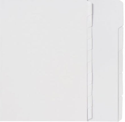 Marbig Dividers A4 Unpunched 5 Tab White
