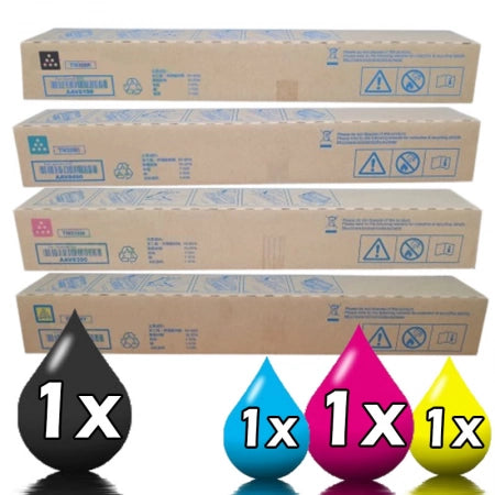 Genuine 4 Pack Konica Minolta TN328 Toner Cartridge [1BK+1C+1M+1Y] Includes 1 Extra Free Black toner
